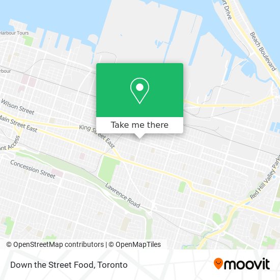 Down the Street Food map