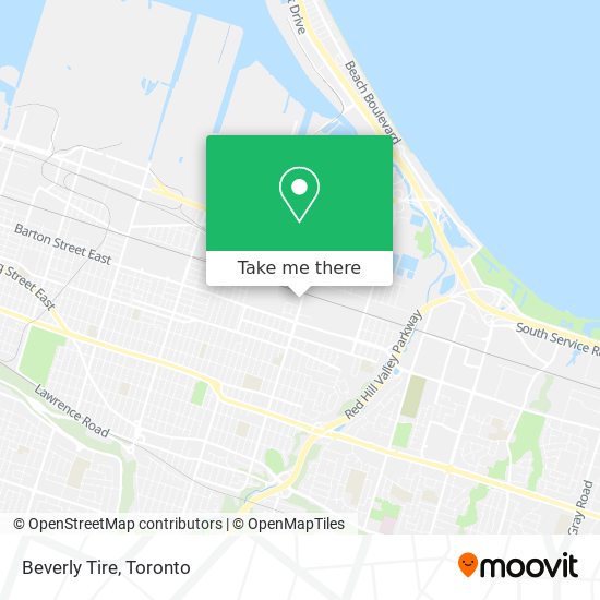 Beverly Tire map