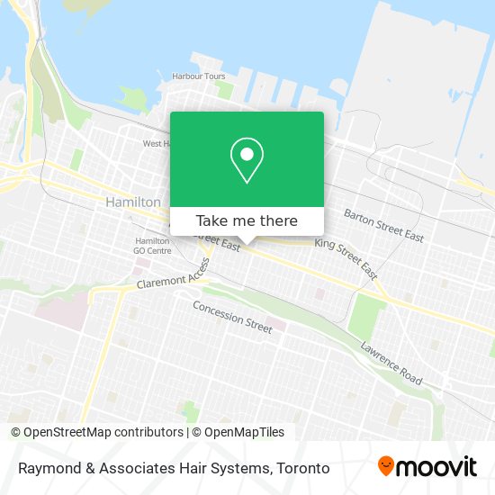 Raymond & Associates Hair Systems map