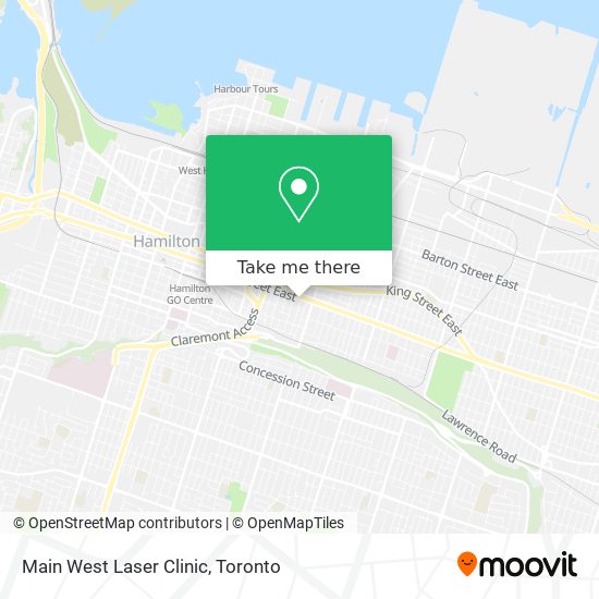 Main West Laser Clinic map