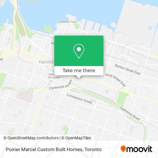 Poirier Marcel Custom Built Homes map