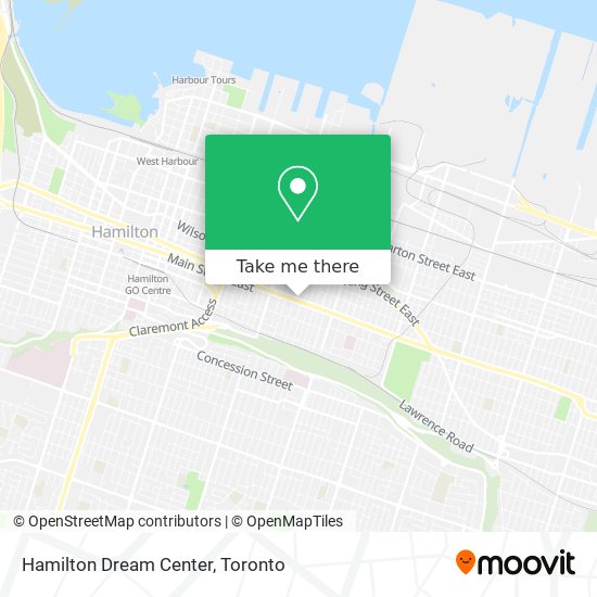 Hamilton Dream Center map