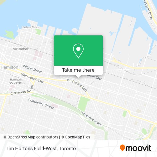 Tim Hortons Field-West map