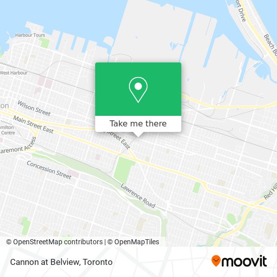 Cannon at Belview map