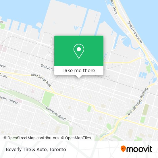 Beverly Tire & Auto map