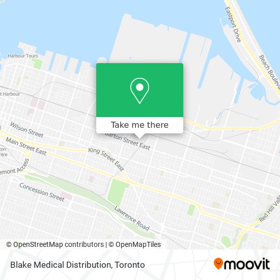 Blake Medical Distribution map