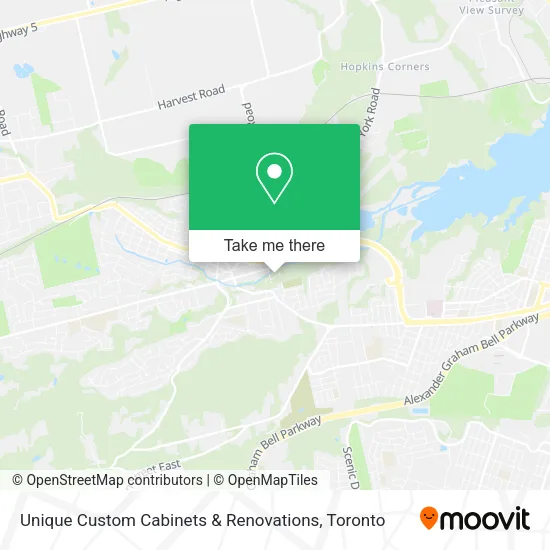 Unique Custom Cabinets & Renovations map