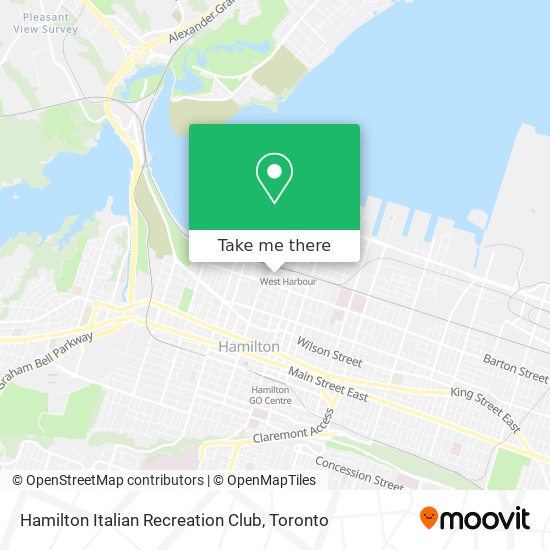 Hamilton Italian Recreation Club map