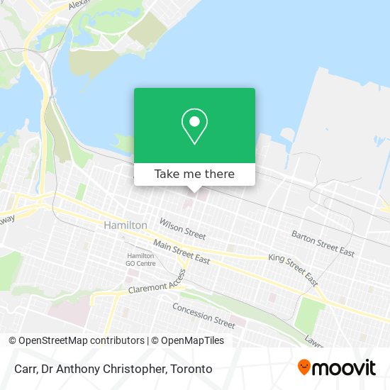 Carr, Dr Anthony Christopher map