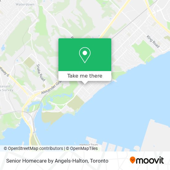 Senior Homecare by Angels-Halton map