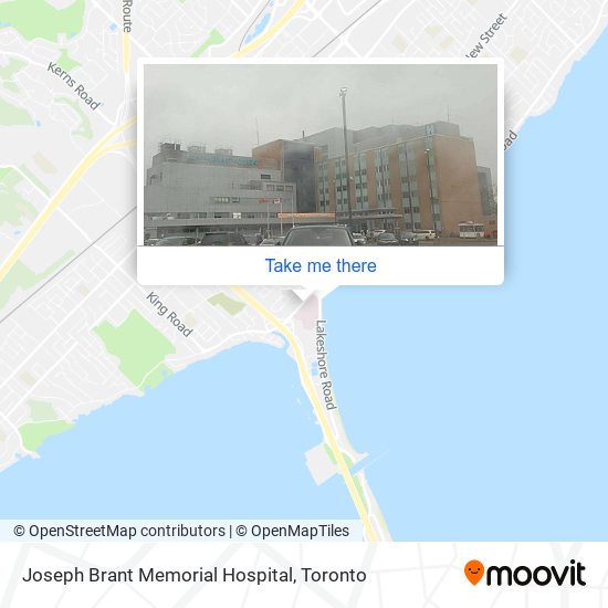 Joseph Brant Memorial Hospital map