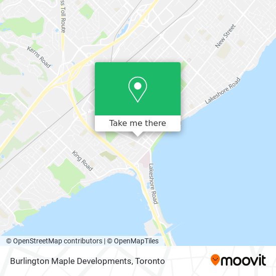 Burlington Maple Developments map