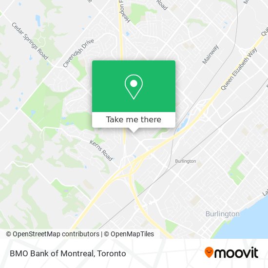 BMO Bank of Montreal map