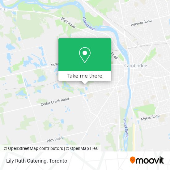 Lily Ruth Catering map