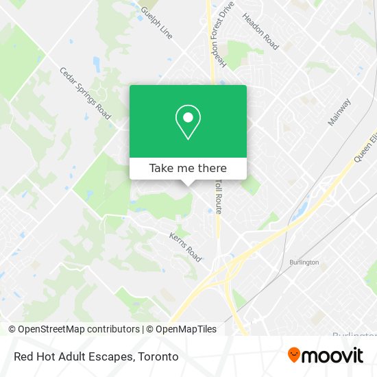 Red Hot Adult Escapes map