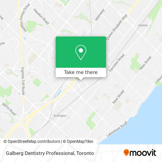 Galberg Dentistry Professional map