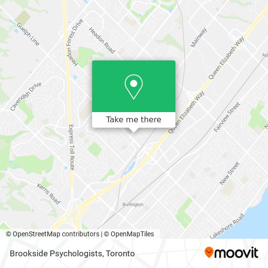 Brookside Psychologists map