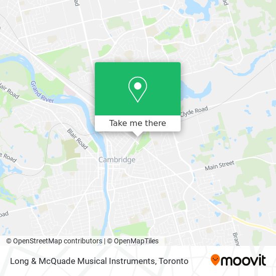 Long & McQuade Musical Instruments map