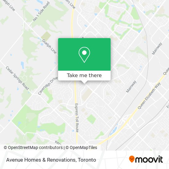 Avenue Homes & Renovations map