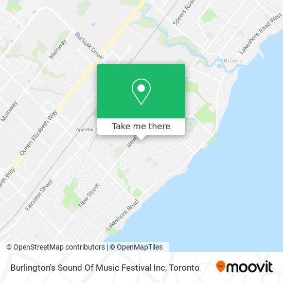 Burlington's Sound Of Music Festival Inc map