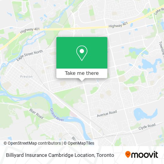 Billiyard Insurance Cambridge Location plan