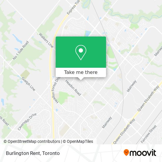 Burlington Rent map