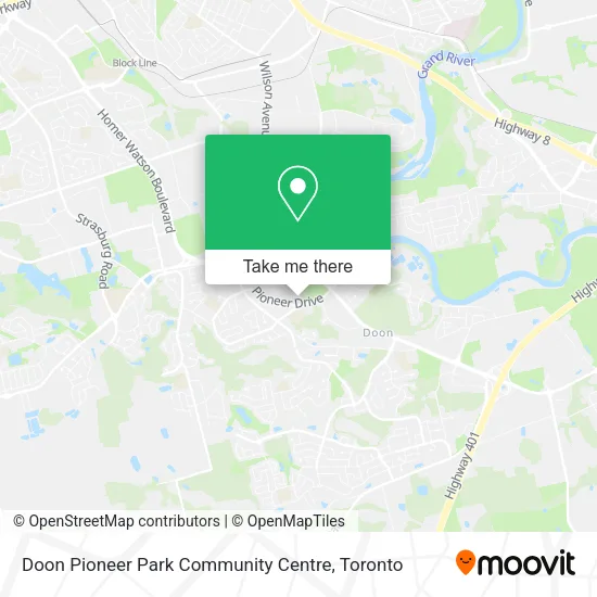 Doon Pioneer Park Community Centre plan