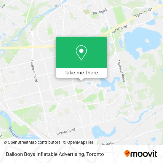 Balloon Boys Inflatable Advertising map