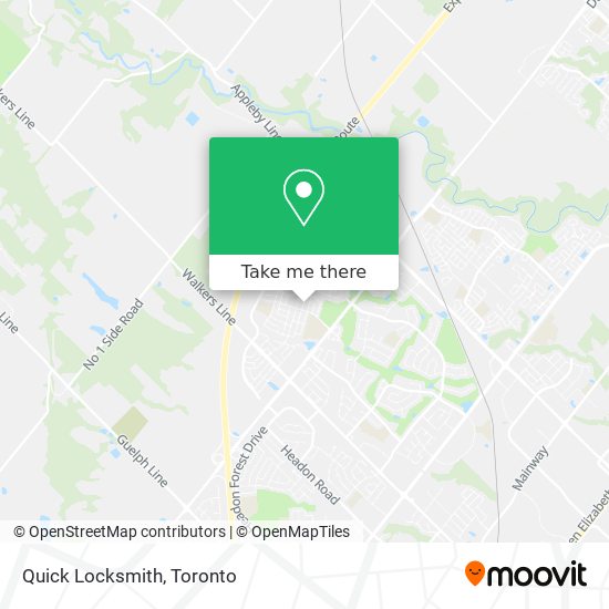 Quick Locksmith map