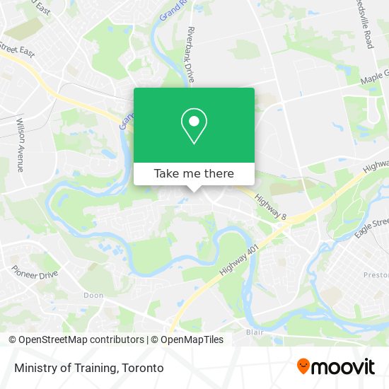 Ministry of Training map