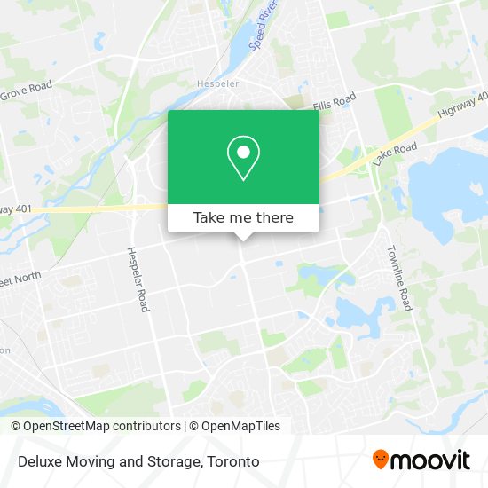 Deluxe Moving and Storage map