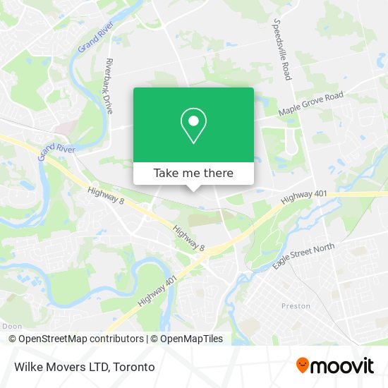 Wilke Movers LTD map