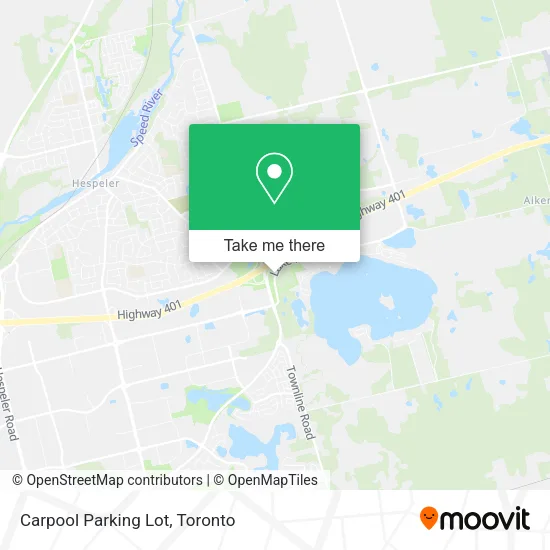 Carpool Parking Lot map