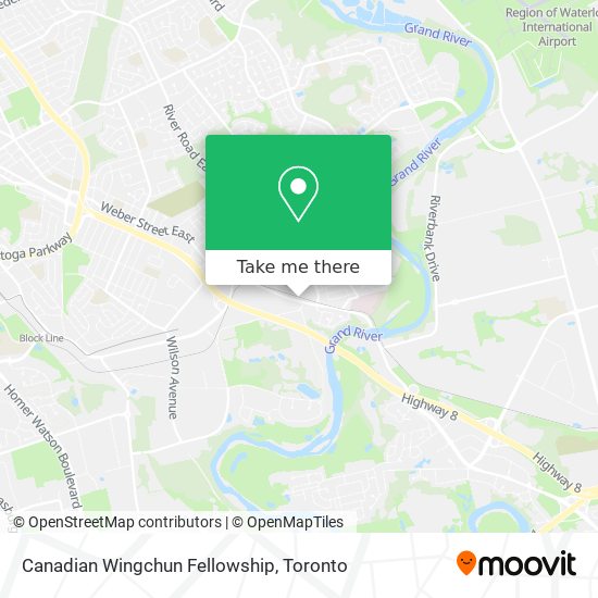 Canadian Wingchun Fellowship map