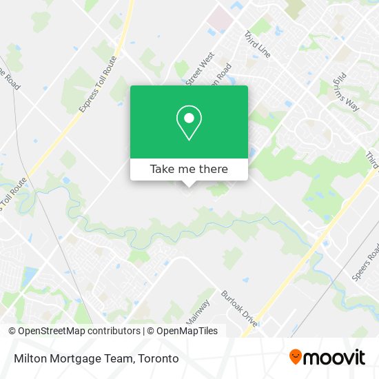 Milton Mortgage Team map