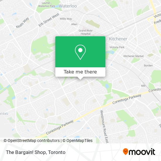 The Bargain! Shop map