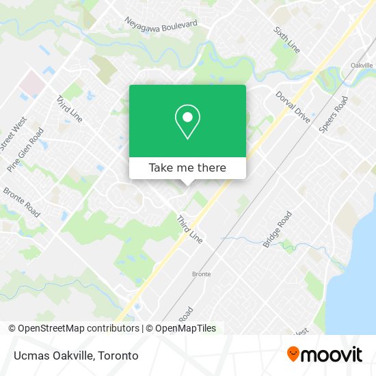 Ucmas Oakville map