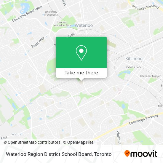 Waterloo Region District School Board map