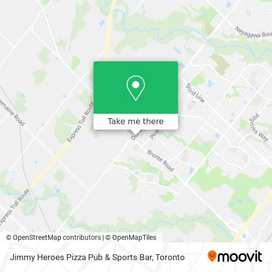 Jimmy Heroes Pizza Pub & Sports Bar map