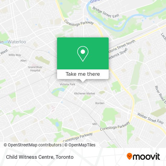 Child Witness Centre map
