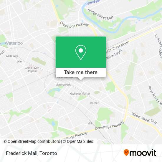 Frederick Mall map