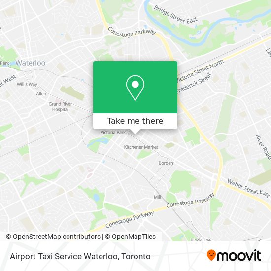 Airport Taxi Service Waterloo plan