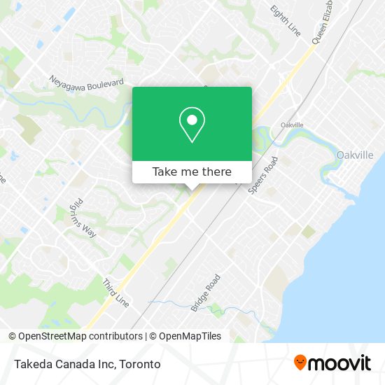 Takeda Canada Inc map