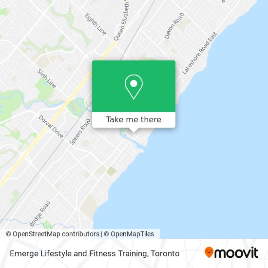 Emerge Lifestyle and Fitness Training map