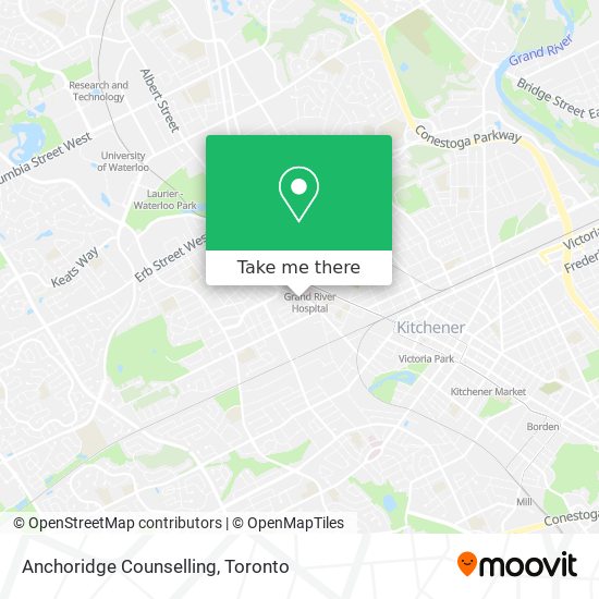 Anchoridge Counselling map