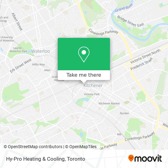 Hy-Pro Heating & Cooling map