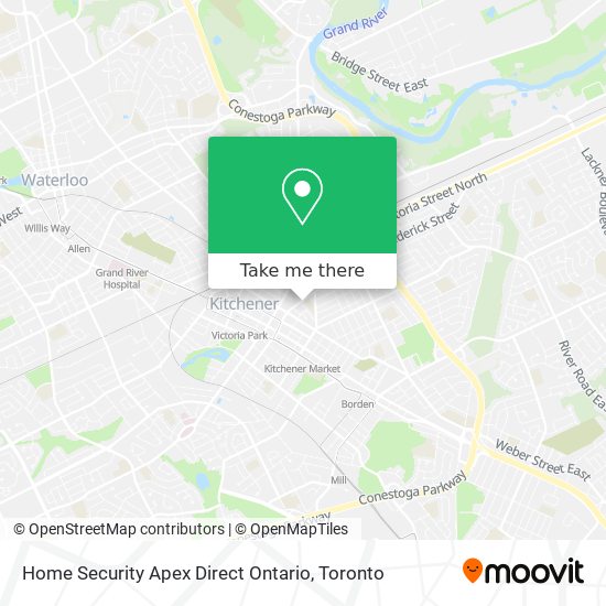 Home Security Apex Direct Ontario map