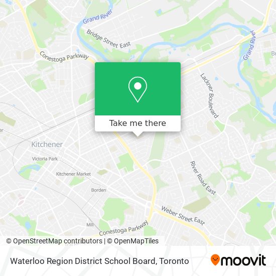 Waterloo Region District School Board map