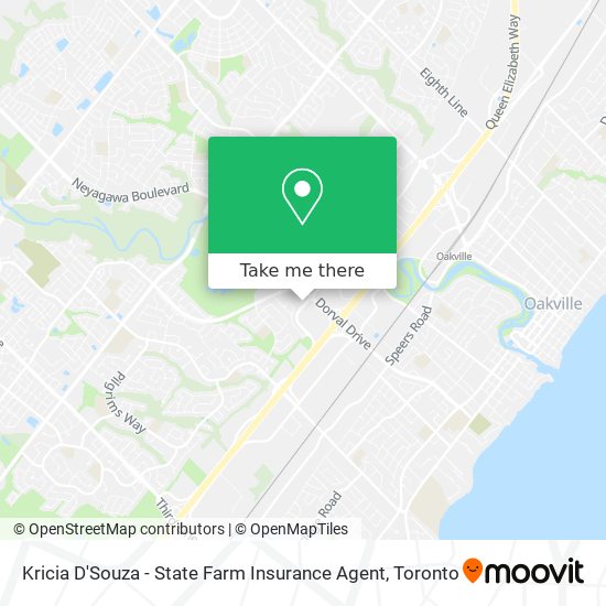 Kricia D'Souza - State Farm Insurance Agent map