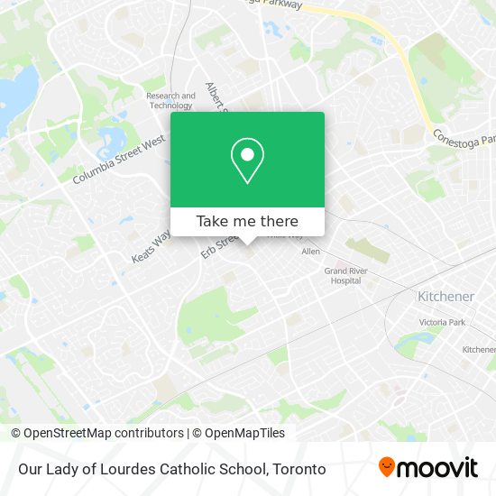 Our Lady of Lourdes Catholic School map